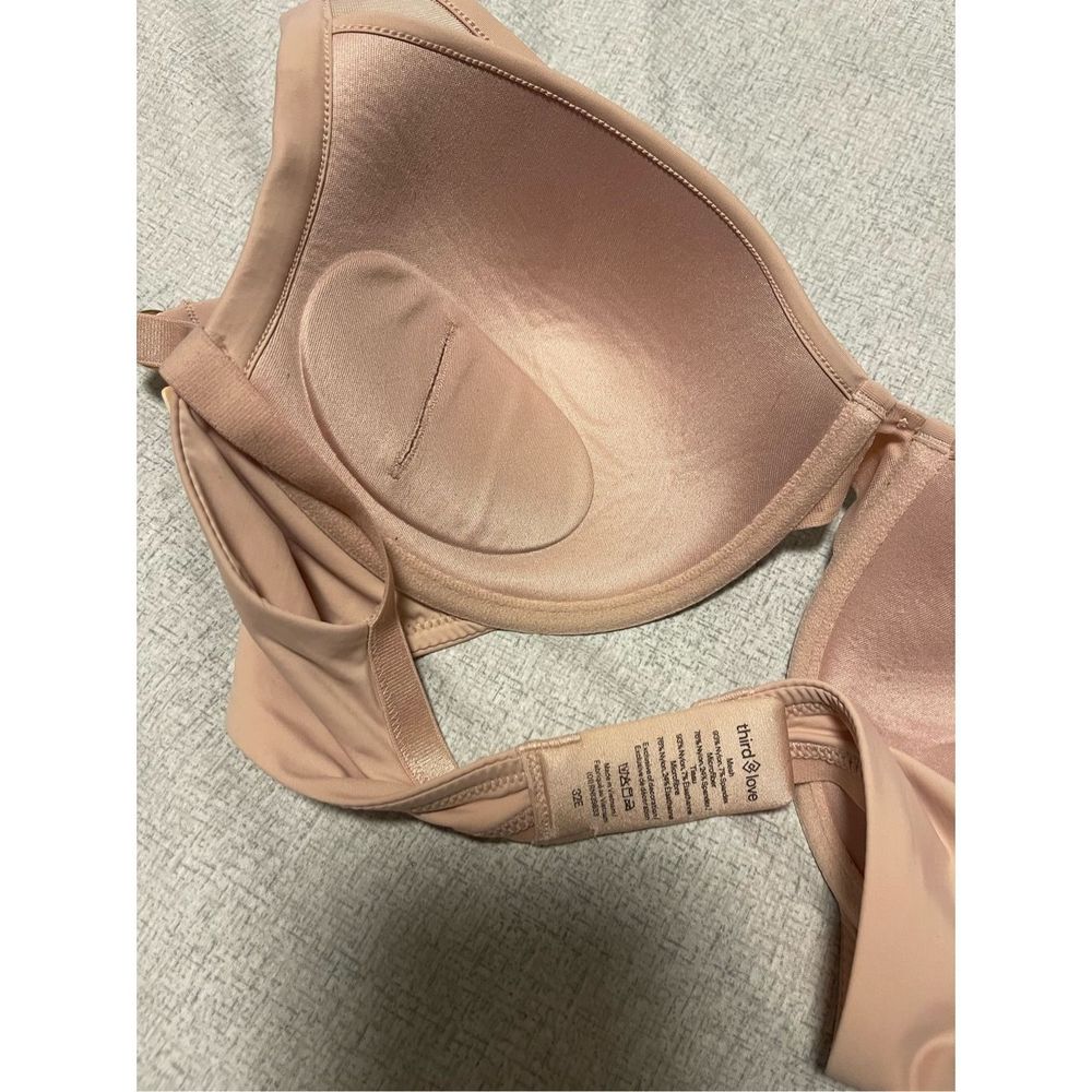 Thirdlove size 32E classic uplift plunge bra taupe mesh - NWT - Picture 5 of 6
